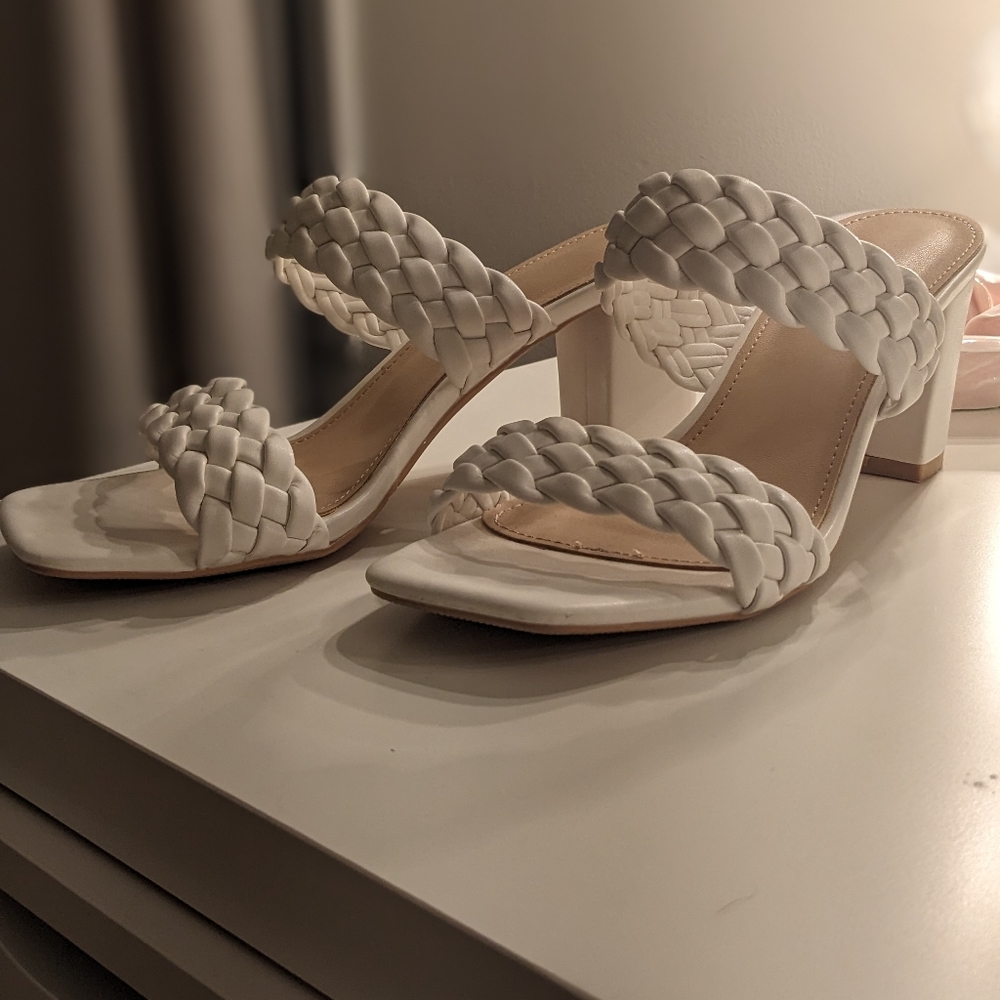 White block heels